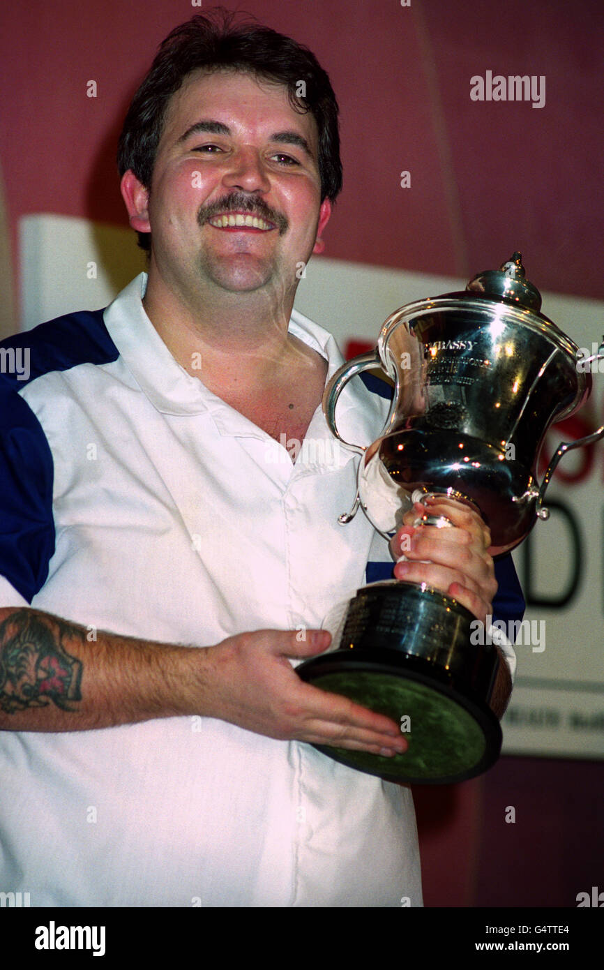 Phil Taylor World Darts 1992 Banque D'Images