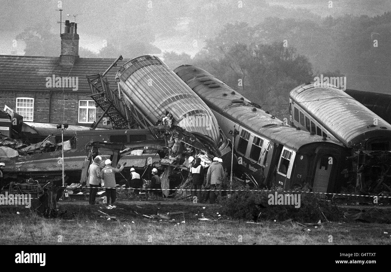 Les accidents et les catastrophes - accident ferroviaire Colwich - Staffordshire Banque D'Images