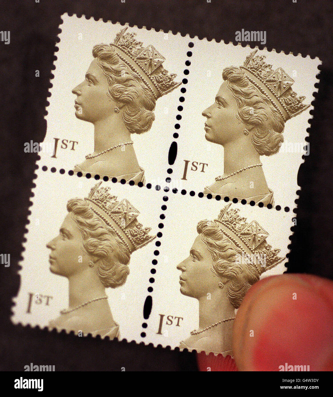 Timbre Royal Le nouveau timbre de première classe du Royal Mail. L'édition blanche ...