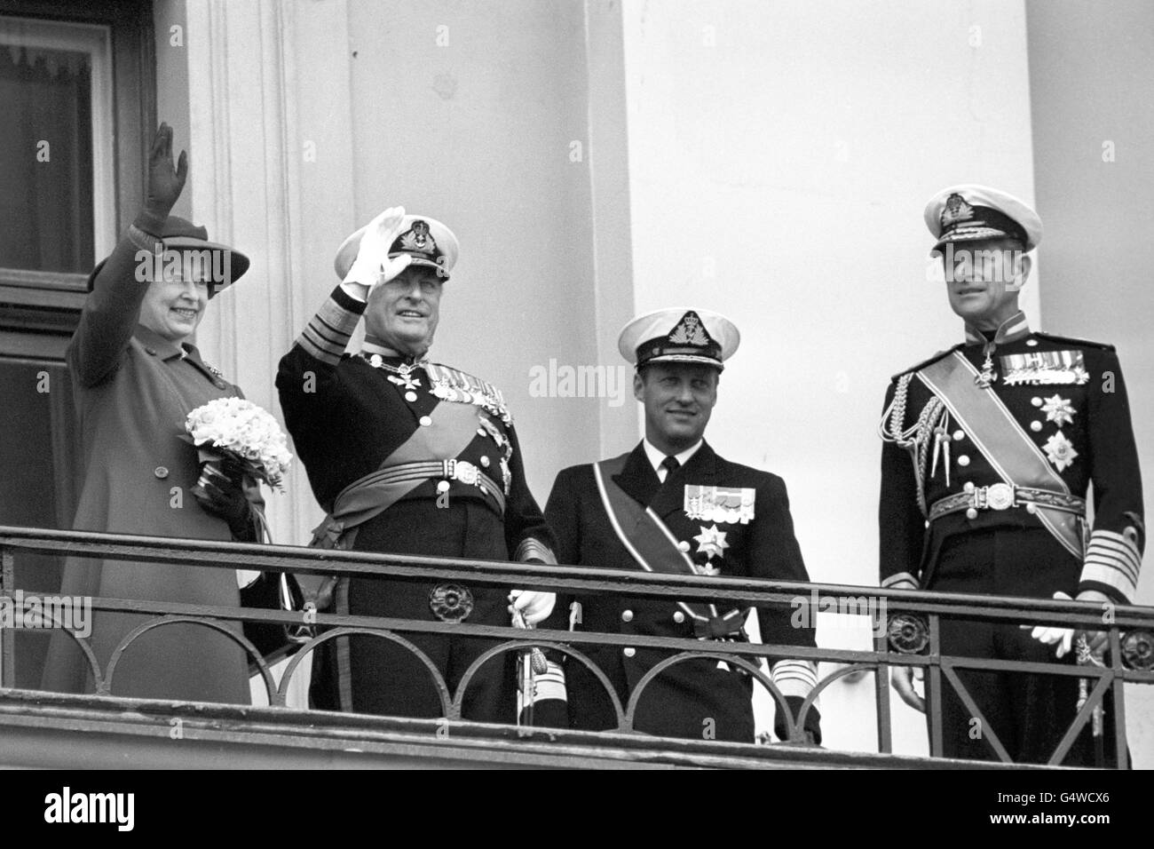 Image - La reine Elizabeth II visite d'Etat en Norvège Banque D'Images
