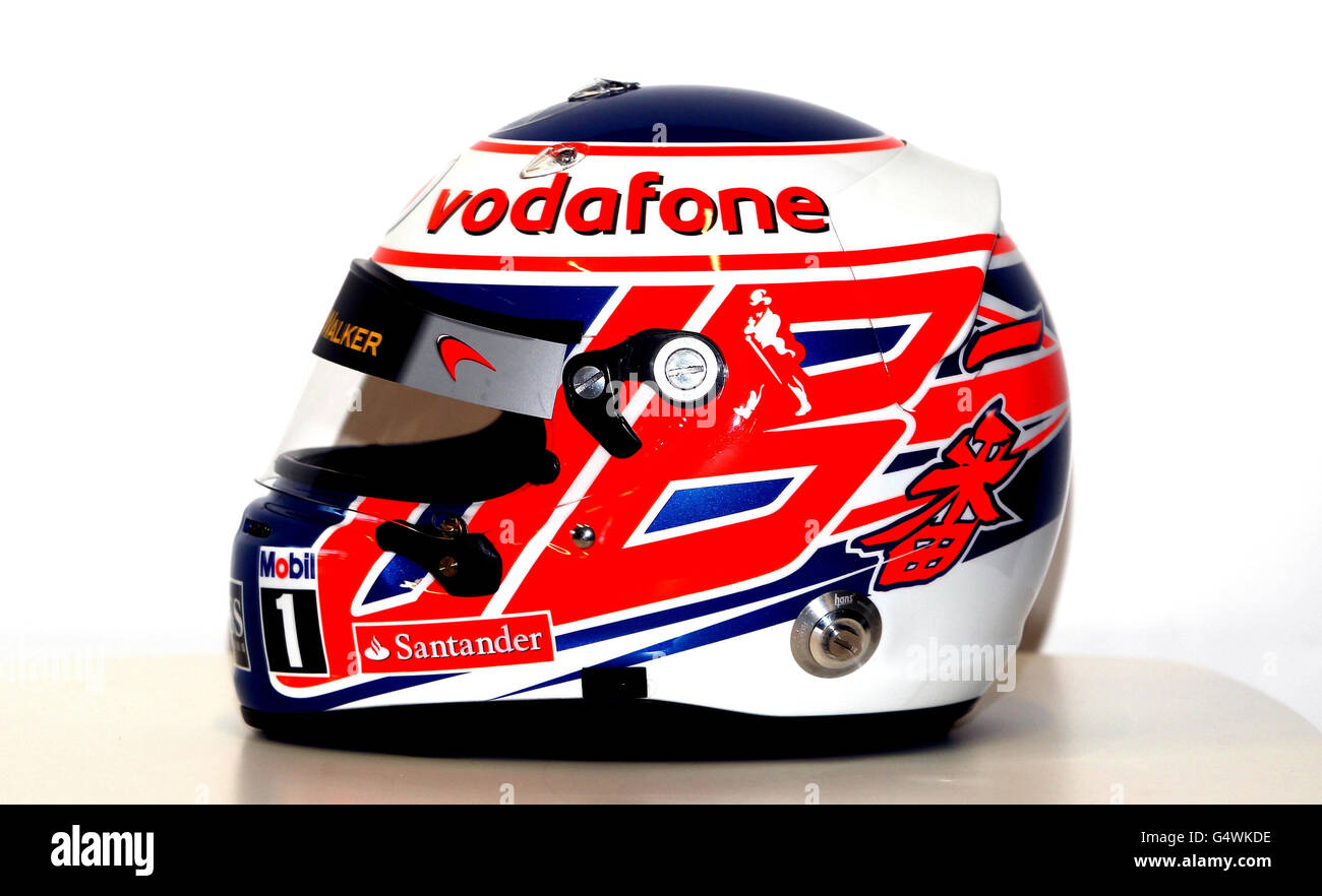 Jenson Button McLaren Mercedes 2014 1/5 helmet by Spark