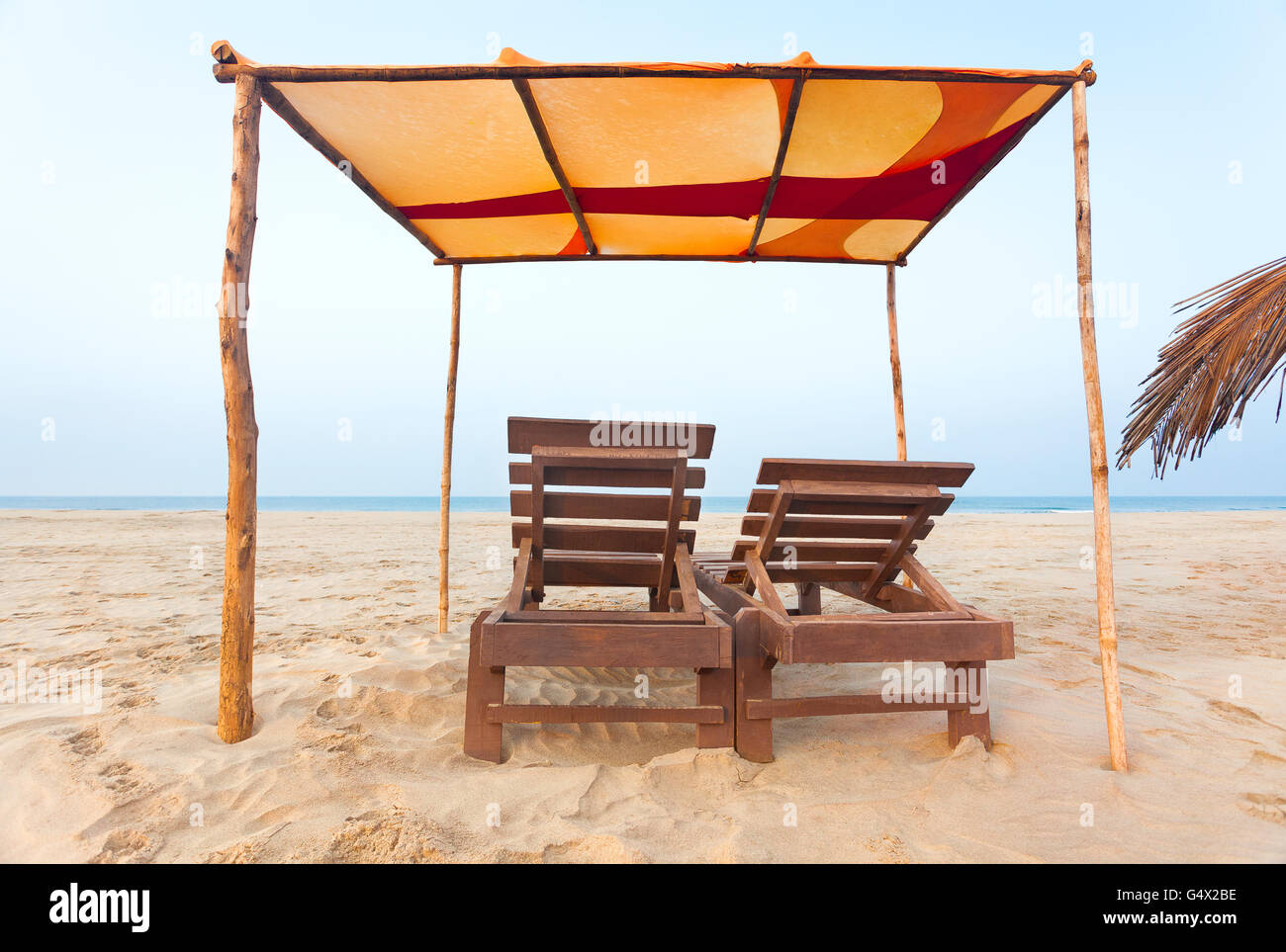 Tente de plage de Goa Banque D'Images