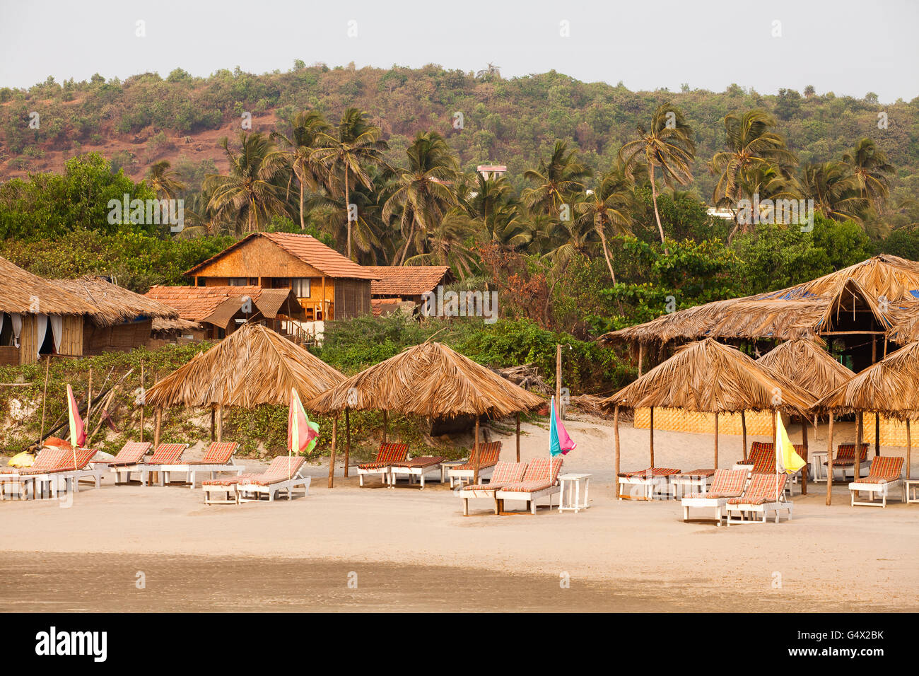 plage de Goa Banque D'Images