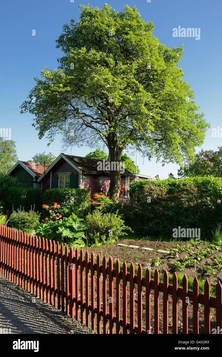 Maison de campagne suédoise. Banque D'Images