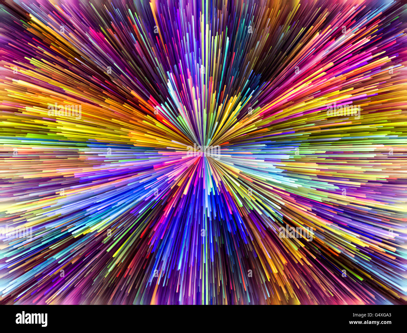 Explosion de couleurs série. Toile composée de rayures colorées et adapté pour une utilisation dans les projets sur le design, d'art et d'imaginatio Banque D'Images