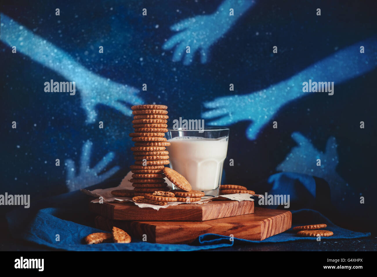 Minuit vol de cookie Banque D'Images