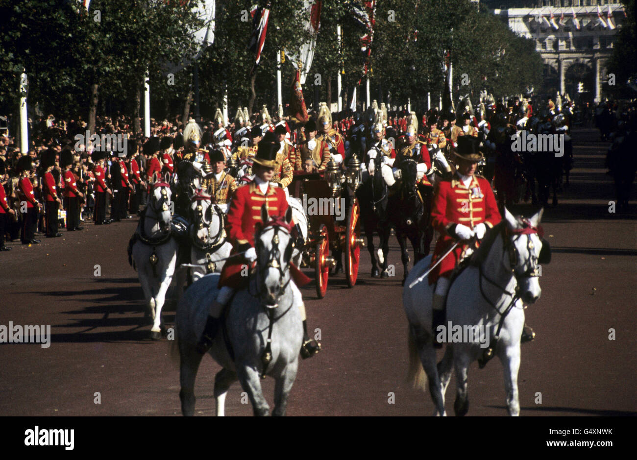 Image - L'Empereur Hirohito Visite d'État au Royaume-Uni - Londres Banque D'Images