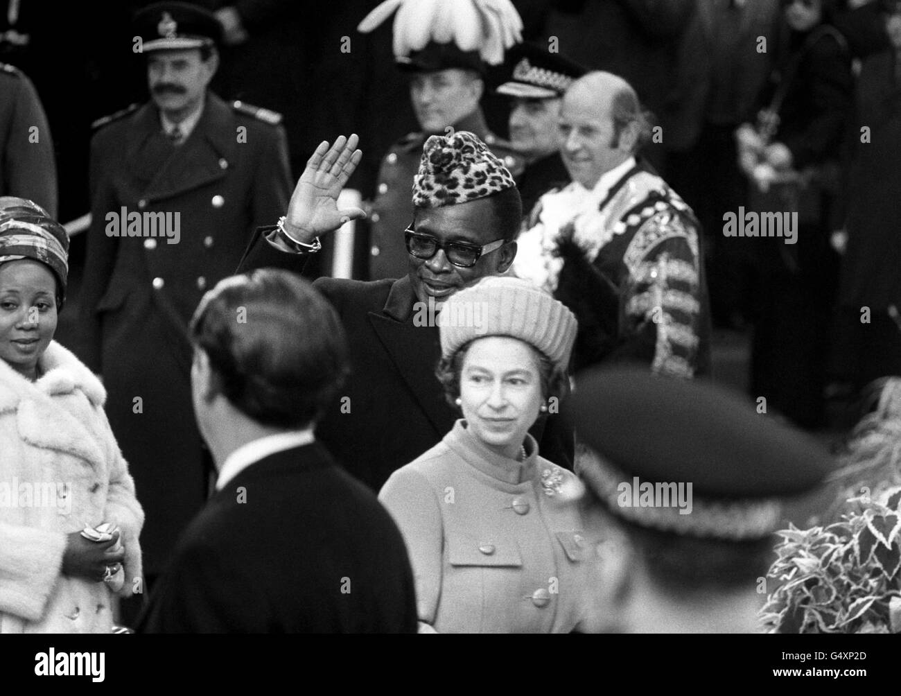 Politique - Le Président Mobutu du Zaïre Visite d'État du Royaume-Uni - Londres Banque D'Images