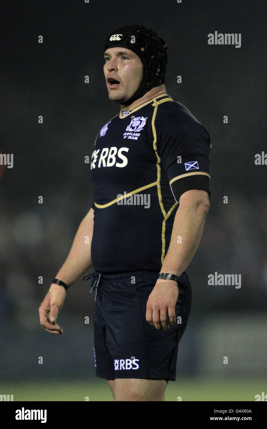 Rugby Union - Ecosse A v Angleterre Saxons - Netherdale.Dougie Hall, Écosse A Banque D'Images