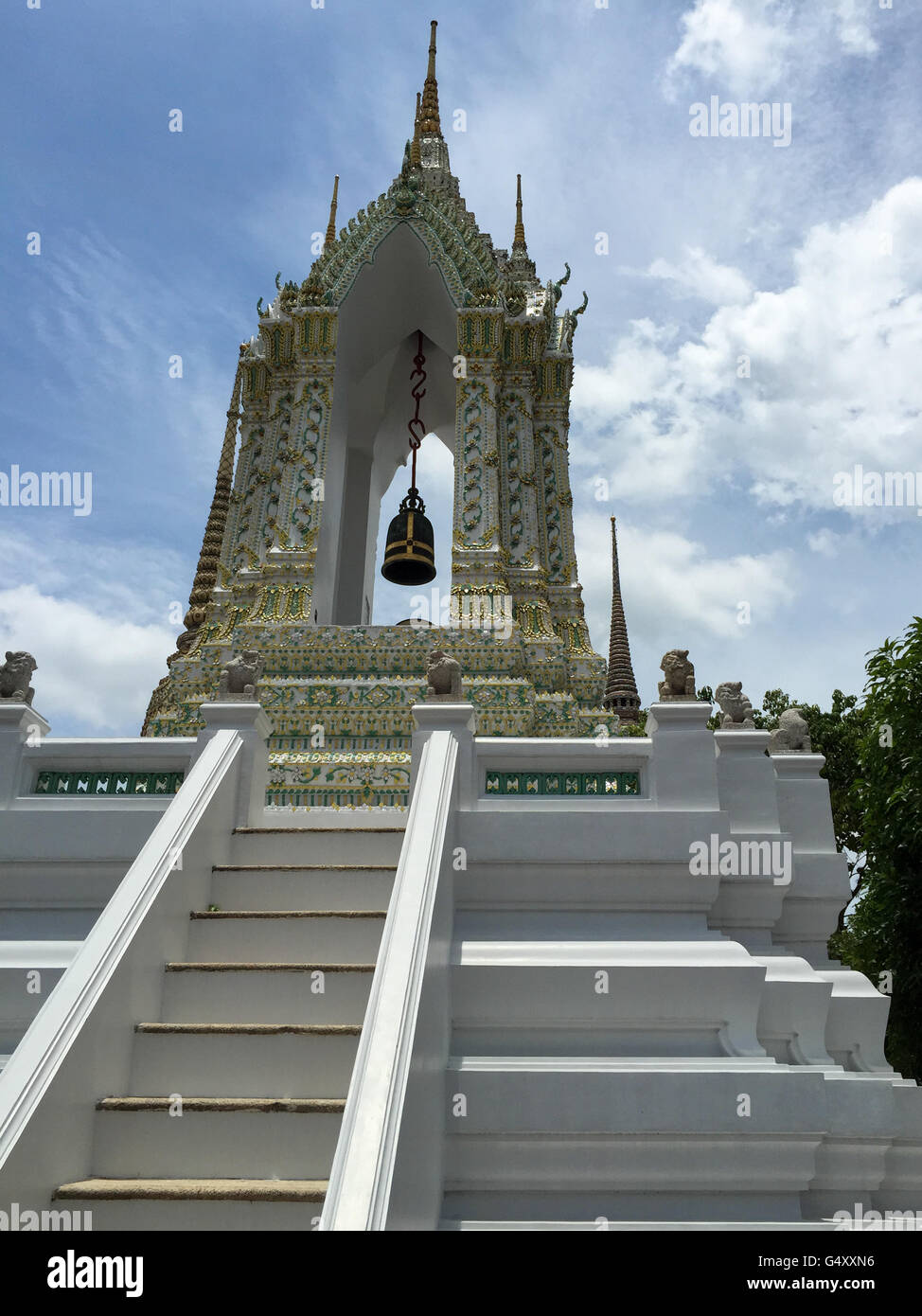 La Thaïlande, le Centre de la Thaïlande, Bangkok, Wat Pho, le temple bouddhiste de royal dans le centre de la vieille ville historique Banque D'Images