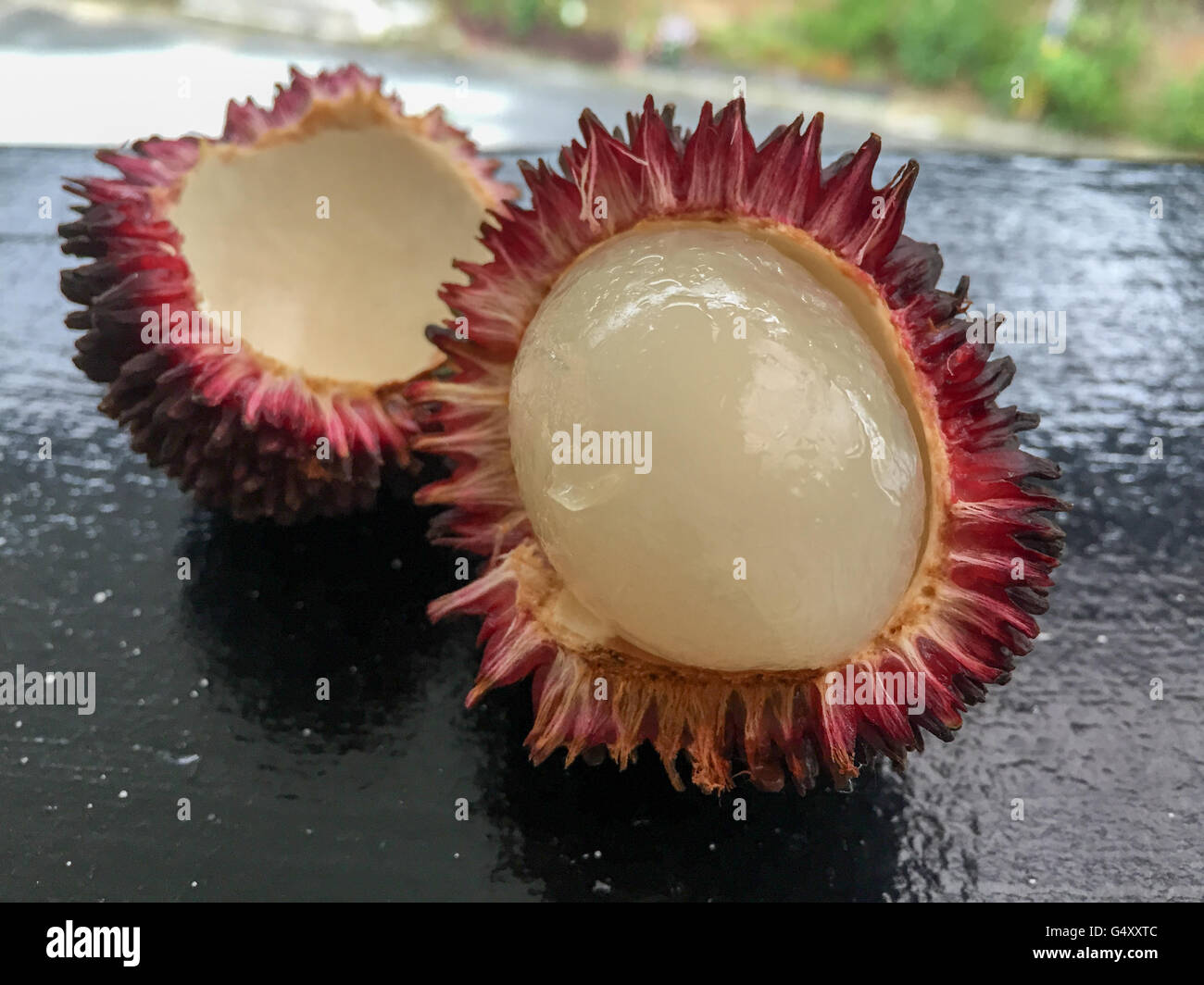 La Malaisie, Penang, beaux fruits litchi en Malaisie Banque D'Images