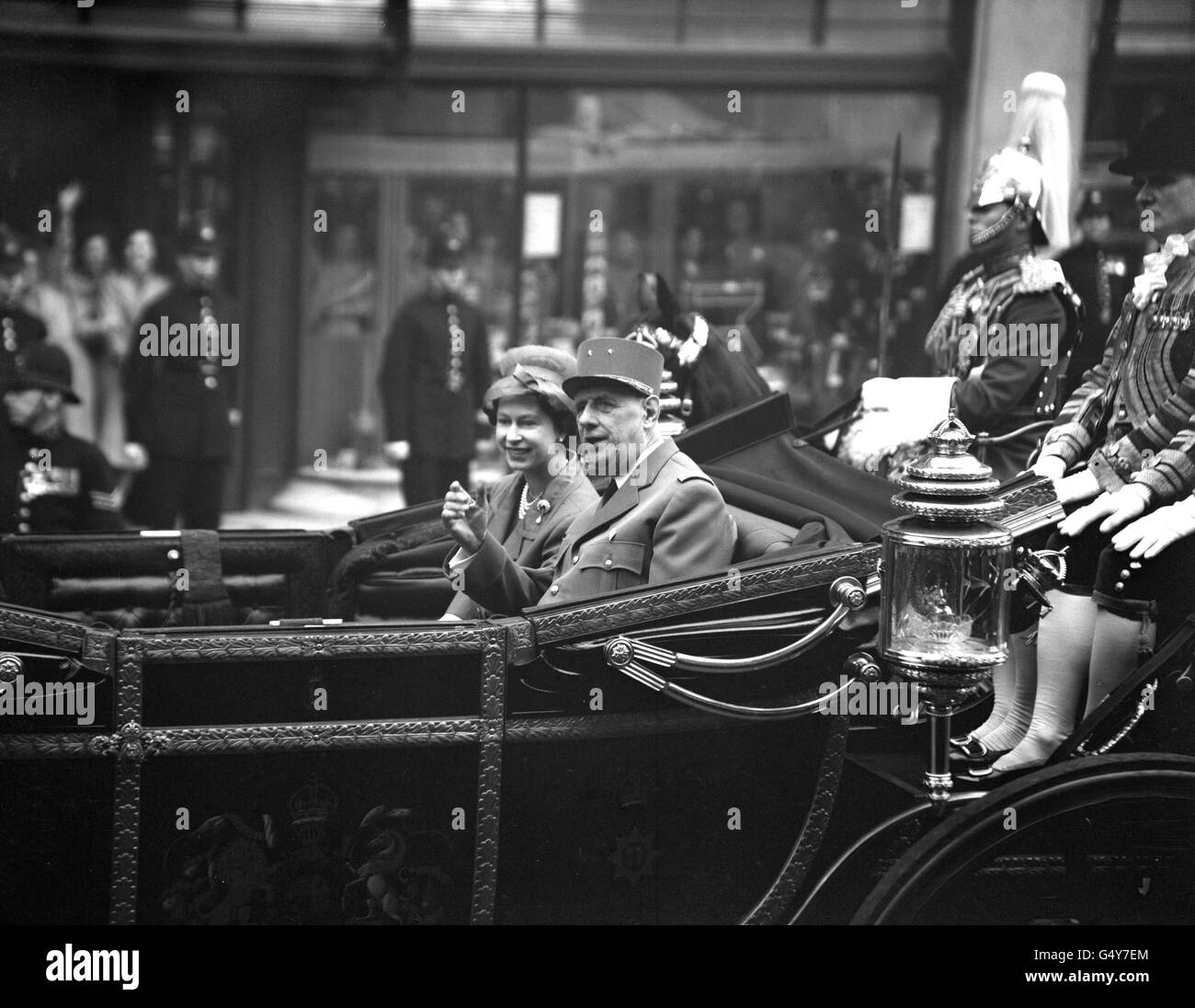 Politique - Le président Charles de Gaulle Visite d'État au Royaume-Uni - Londres Banque D'Images