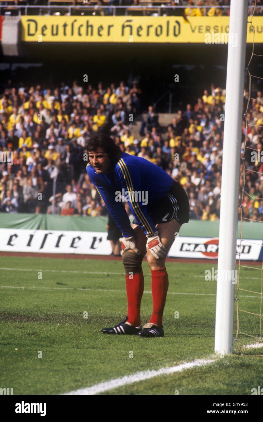 Football - Coupe du Monde FIFA 1974 en Allemagne de l'Ouest - Groupe 4 - Pologne / Argentine - Neckarstadion, Stuttgart Banque D'Images