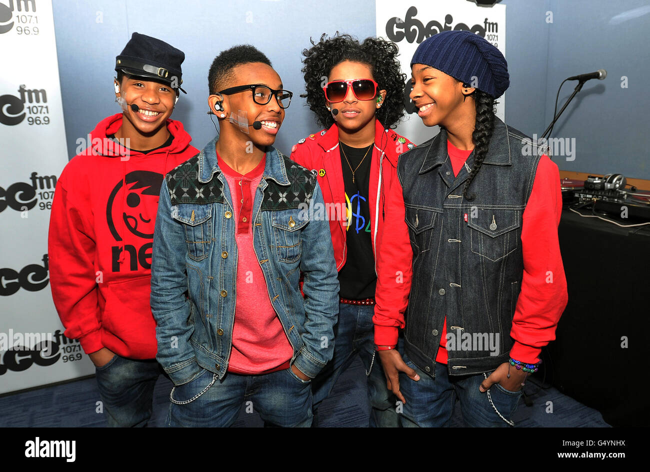 Mindless Behavior à ChoiceFM - Londres Banque D'Images