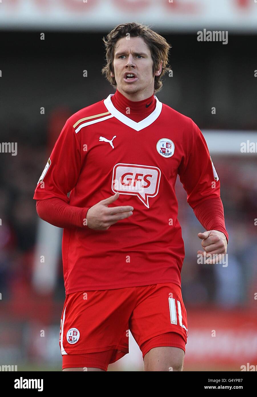 Football - FA Cup - Cinquième tour - Crawley Town / Stoke City - Broadfield Stadium. Josh Simpson, Crawley Town Banque D'Images