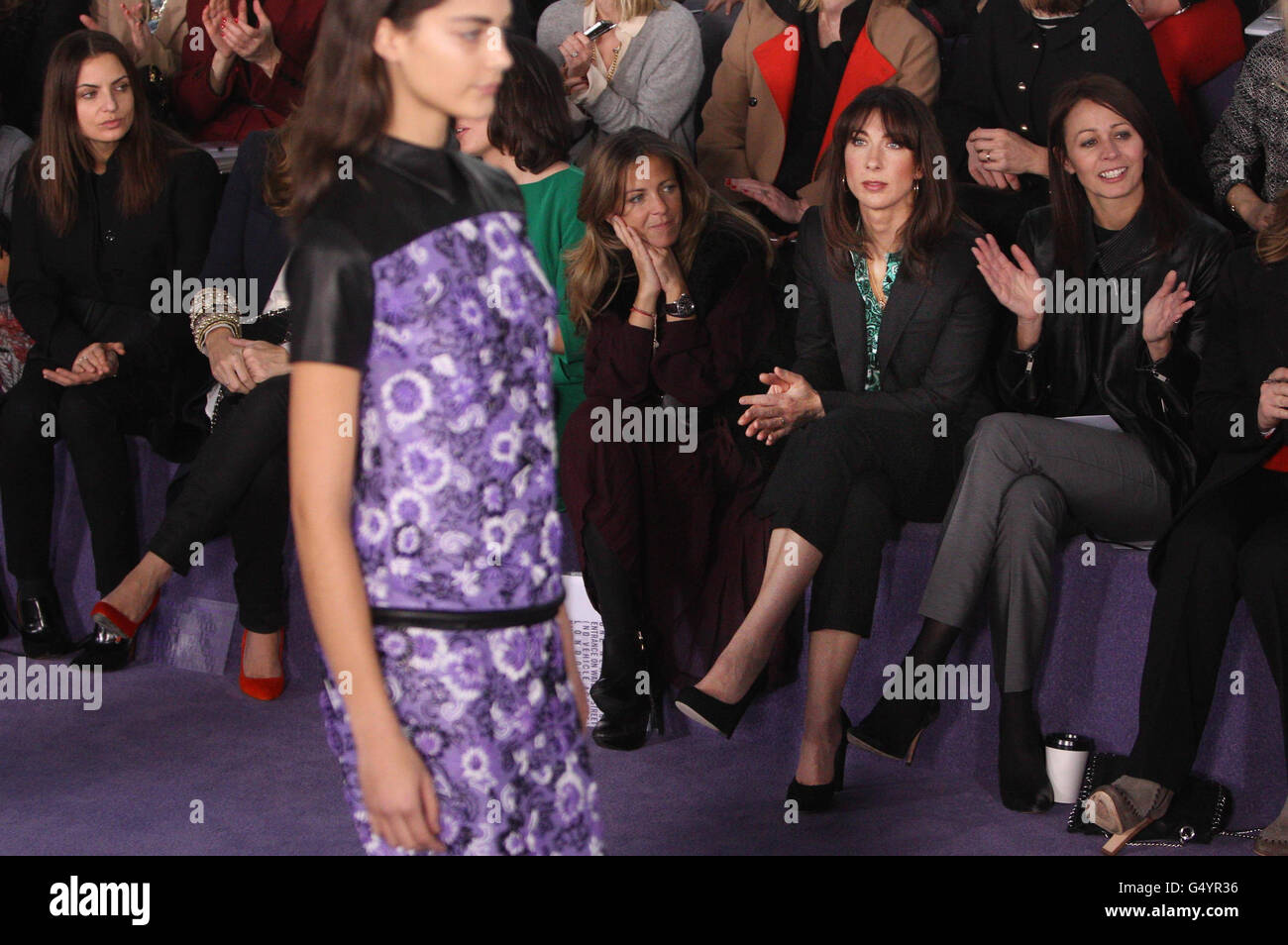 Christopher Kane Front Row - London Fashion Week Banque D'Images