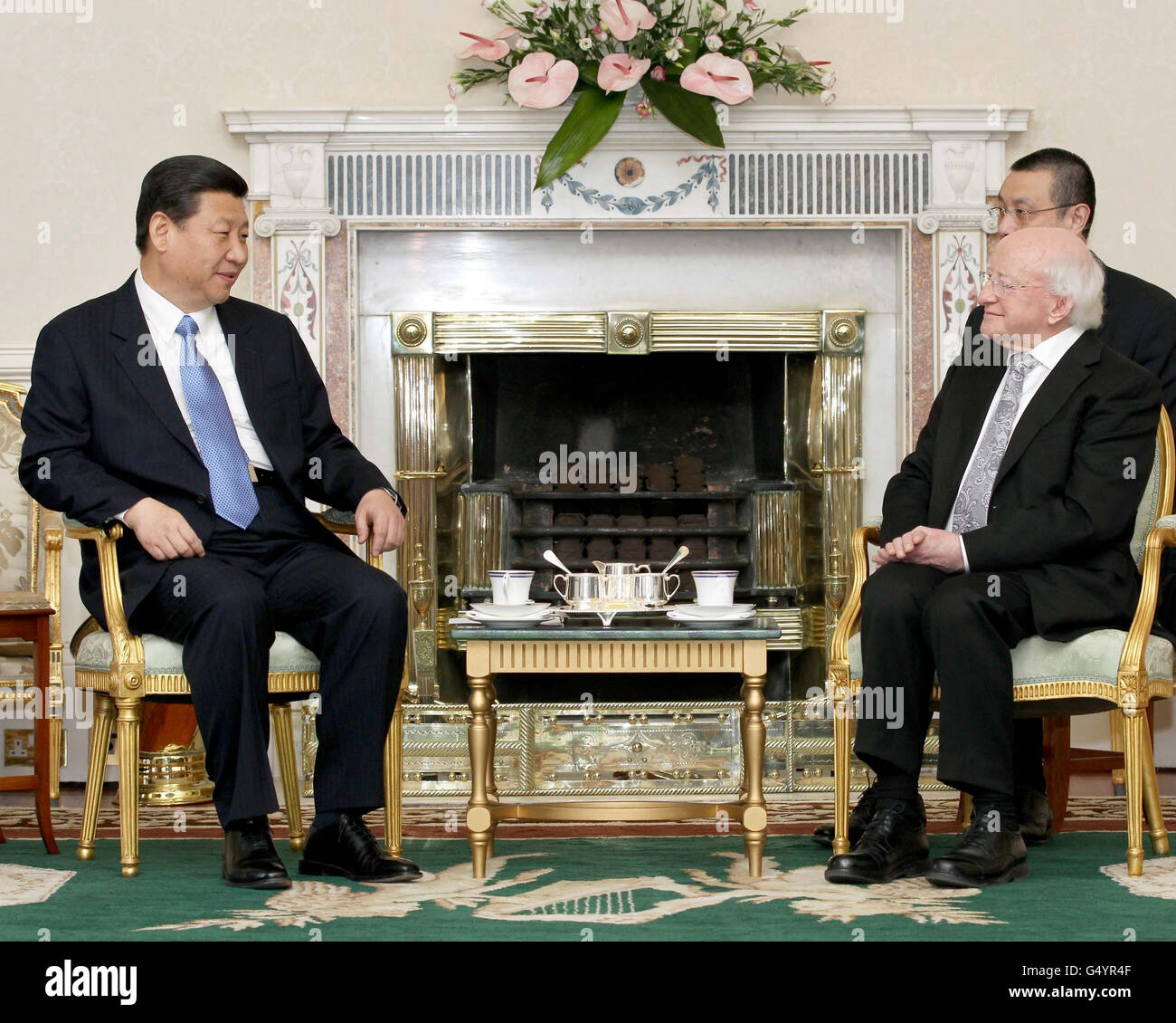 Xi visite en Irlande Banque D'Images