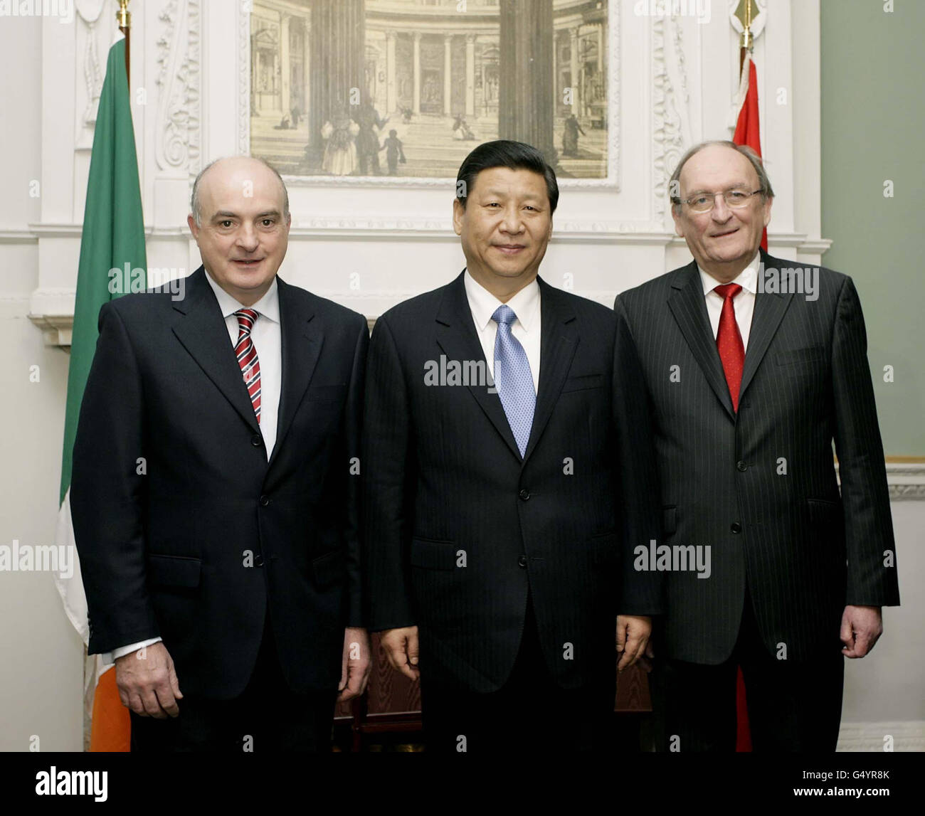 Xi visite en Irlande Banque D'Images