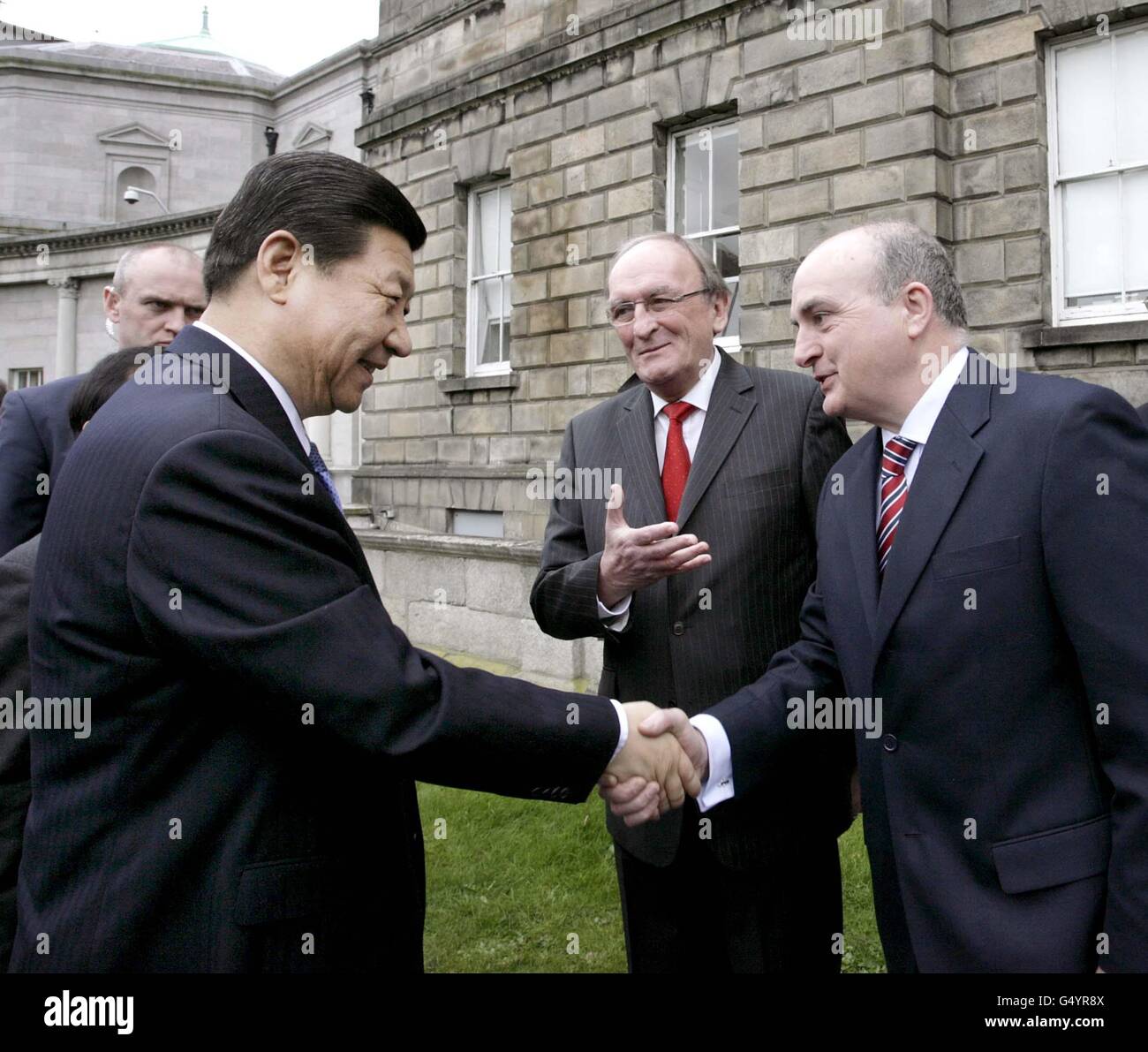 Xi visite en Irlande Banque D'Images