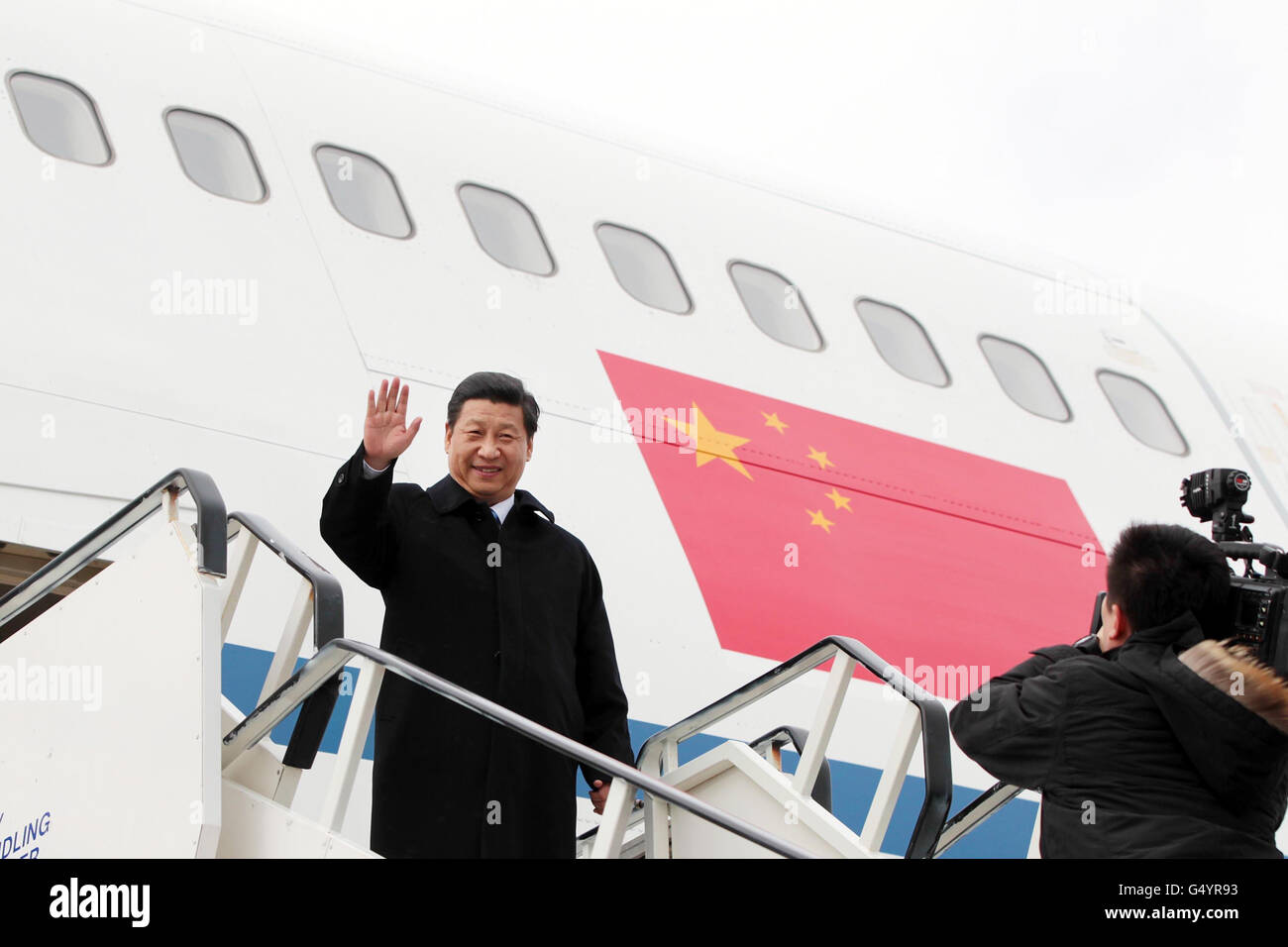 Xi visite en Irlande Banque D'Images