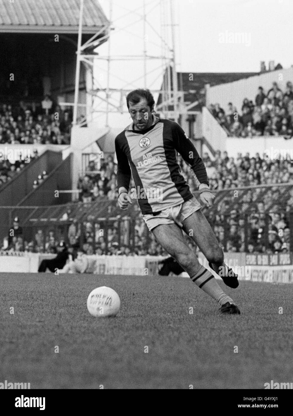 Frank Worthington.PA photo 29/3/1984 Un fichier de bibliothèque photo du joueur de Southampton F.C. Frank Worthington en action Banque D'Images