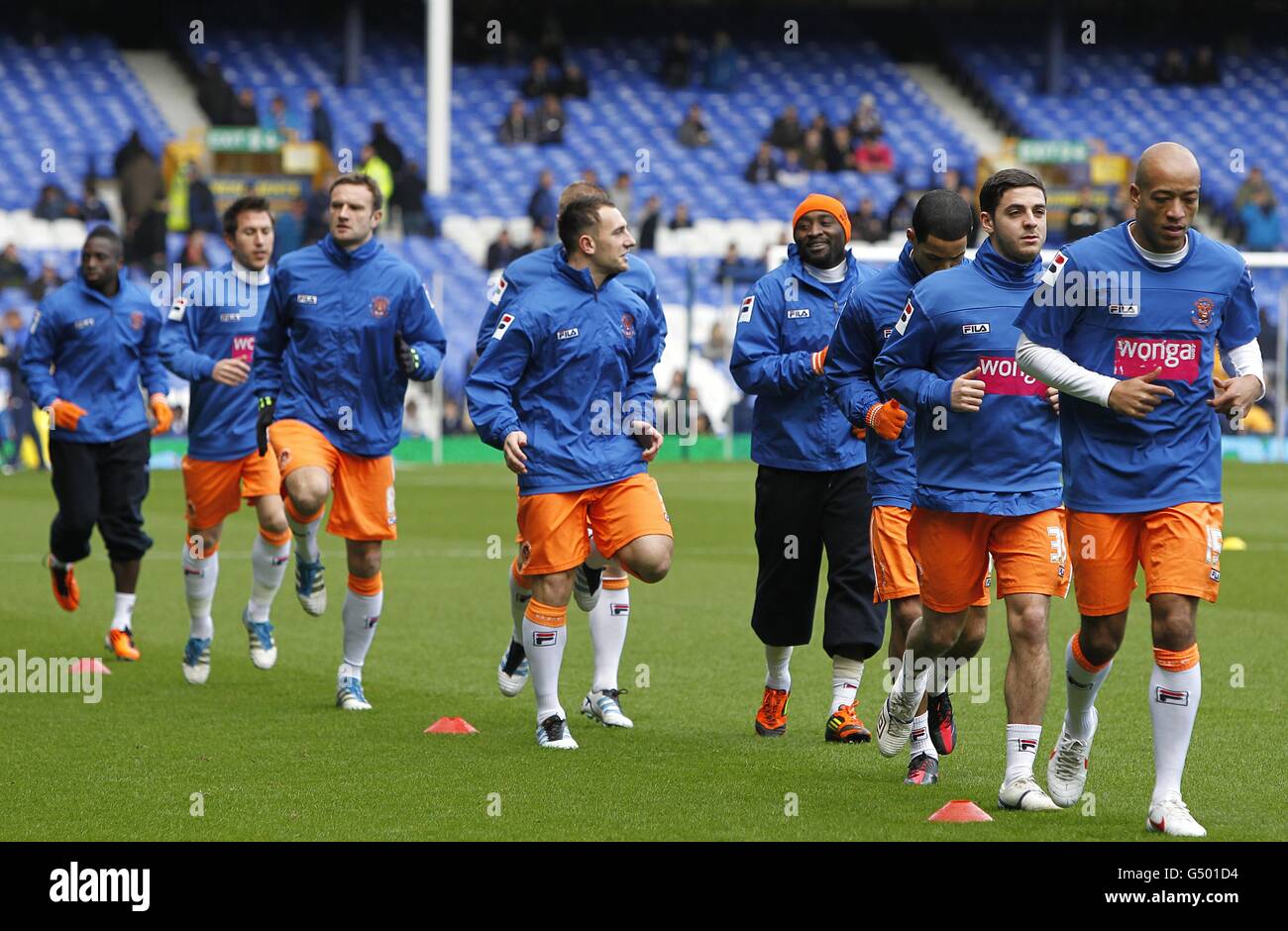 Football - FA Cup - 5e tour - Everton v Blackpool - Goodison Park Banque D'Images