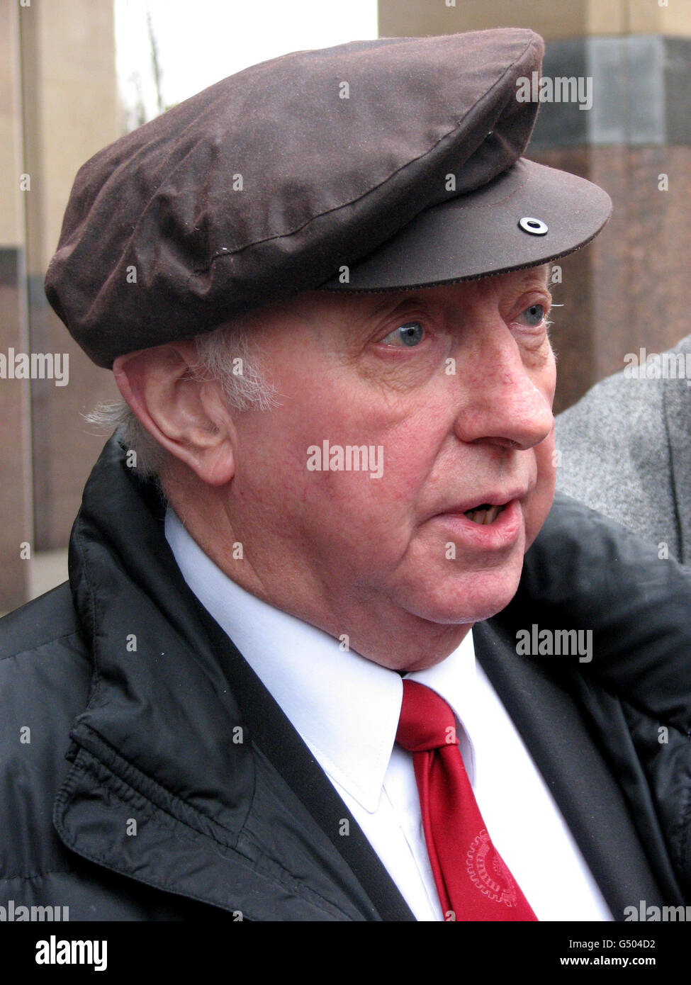 13,000 en dommages-intérêts après qu'il ait poursuivi un fonds de fiducie du syndicat qu'il a dirigé pendant 20 ans. Banque D'Images