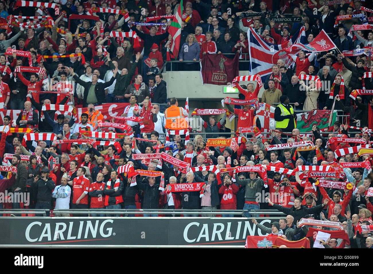 Football - Carling Cup - Final - Liverpool v Cardiff City - Stade de Wembley Banque D'Images