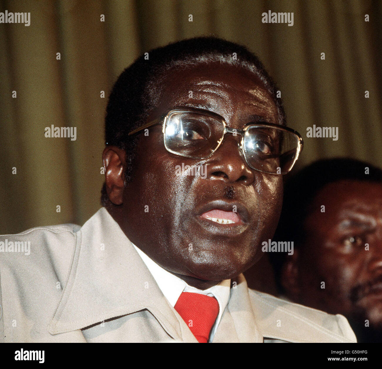 ROBERT MUGABE : 1980 Banque D'Images