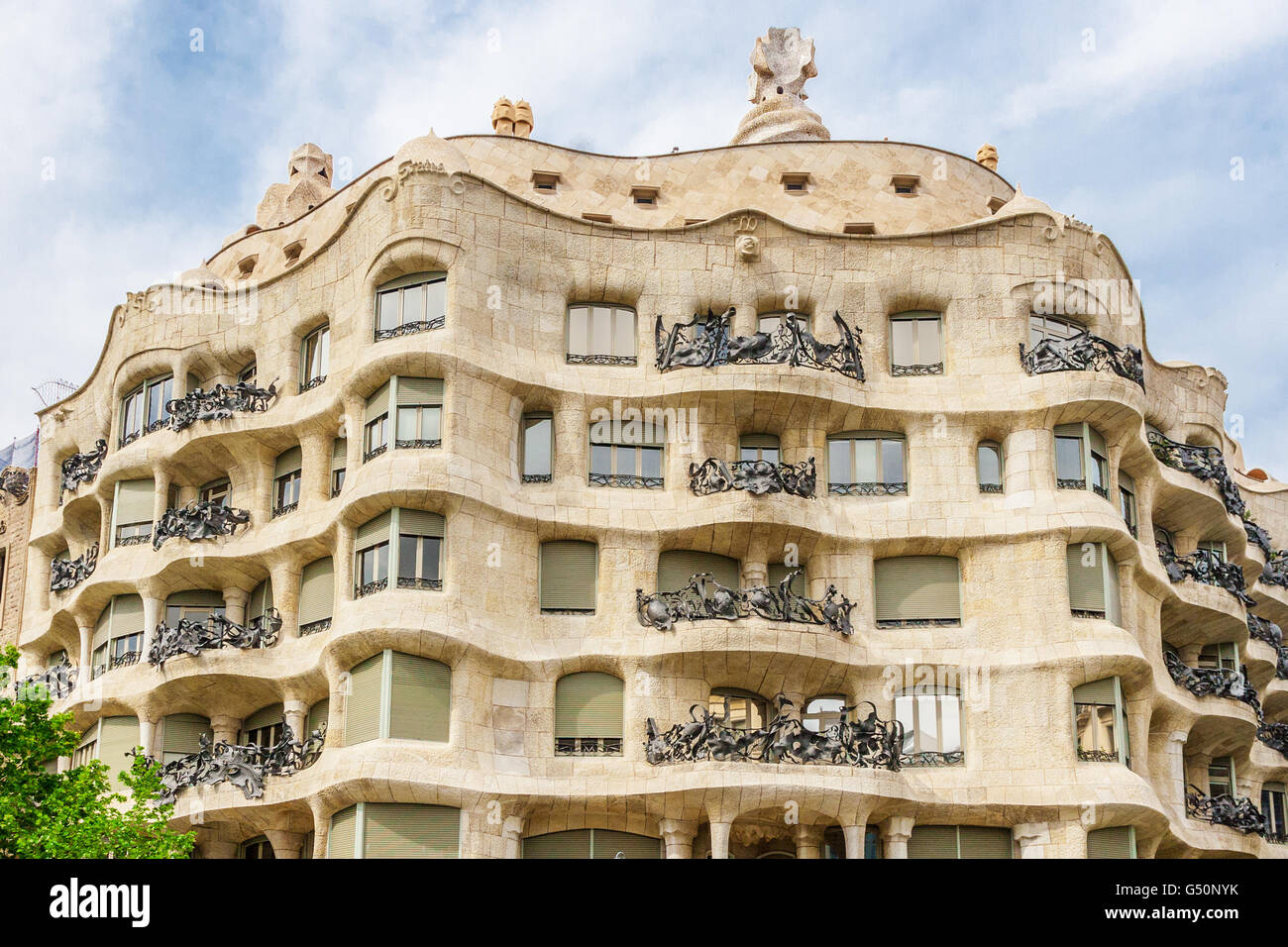 Attractions touristiques de Barcelone, les architectures traditionnelles à Barcelone, Catalogne, Espagne. Banque D'Images