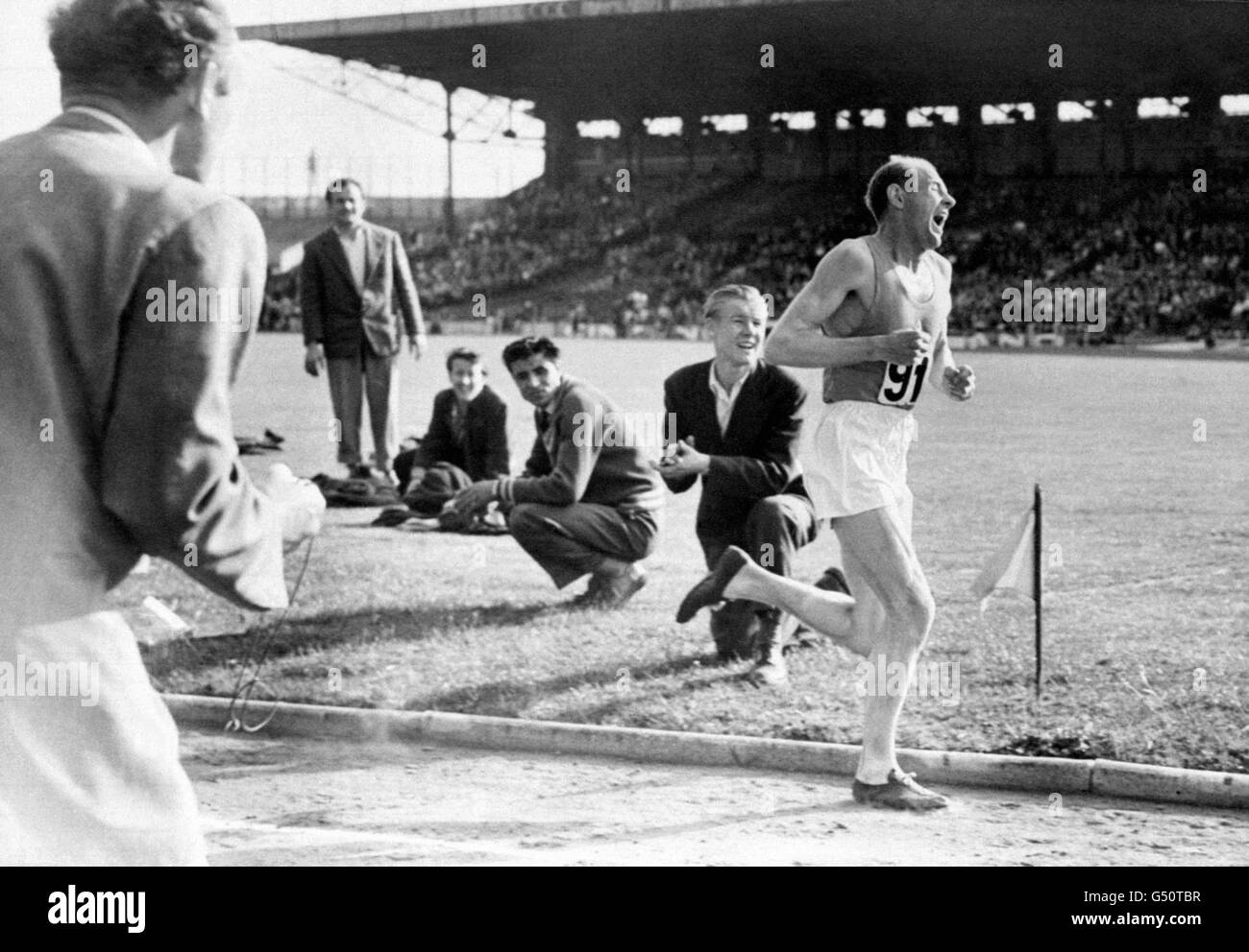 5000 mètres Paris 54 Zatopek Banque D'Images