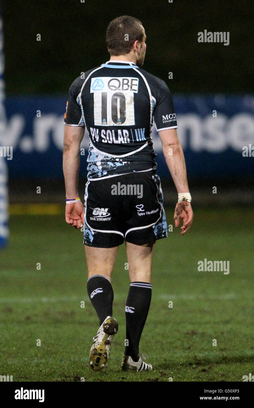 Rugby Union - RaboDirect PRO12 - Glasgow Warriors v Leinster - Firhill Stadium. Ruaridh Jackson, Glasgow Warriors Banque D'Images