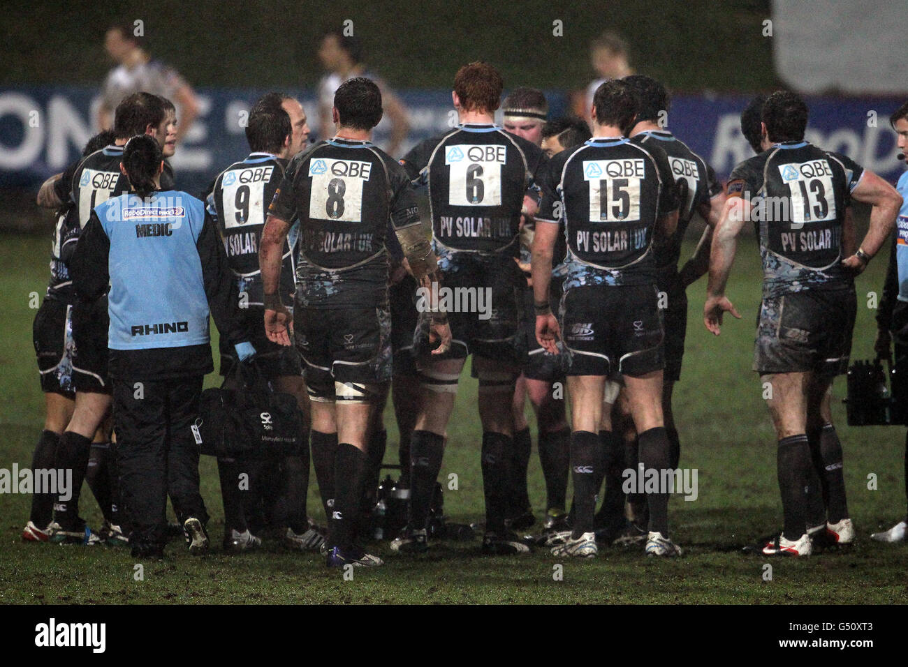 Rugby Union - RaboDirect PRO12 - Glasgow Warriors v Leinster - Firhill Stadium Banque D'Images