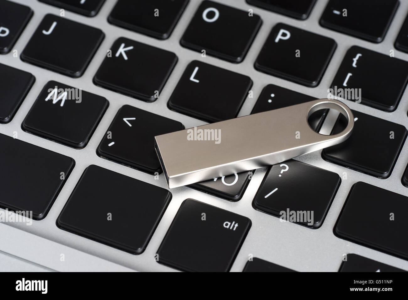 USB flash drive, close-up Banque D'Images