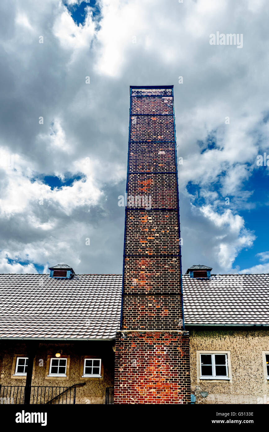 Le Camp de concentration de Buchenwald, près de Weimar ; Konzentrationslager Buchenwald Banque D'Images