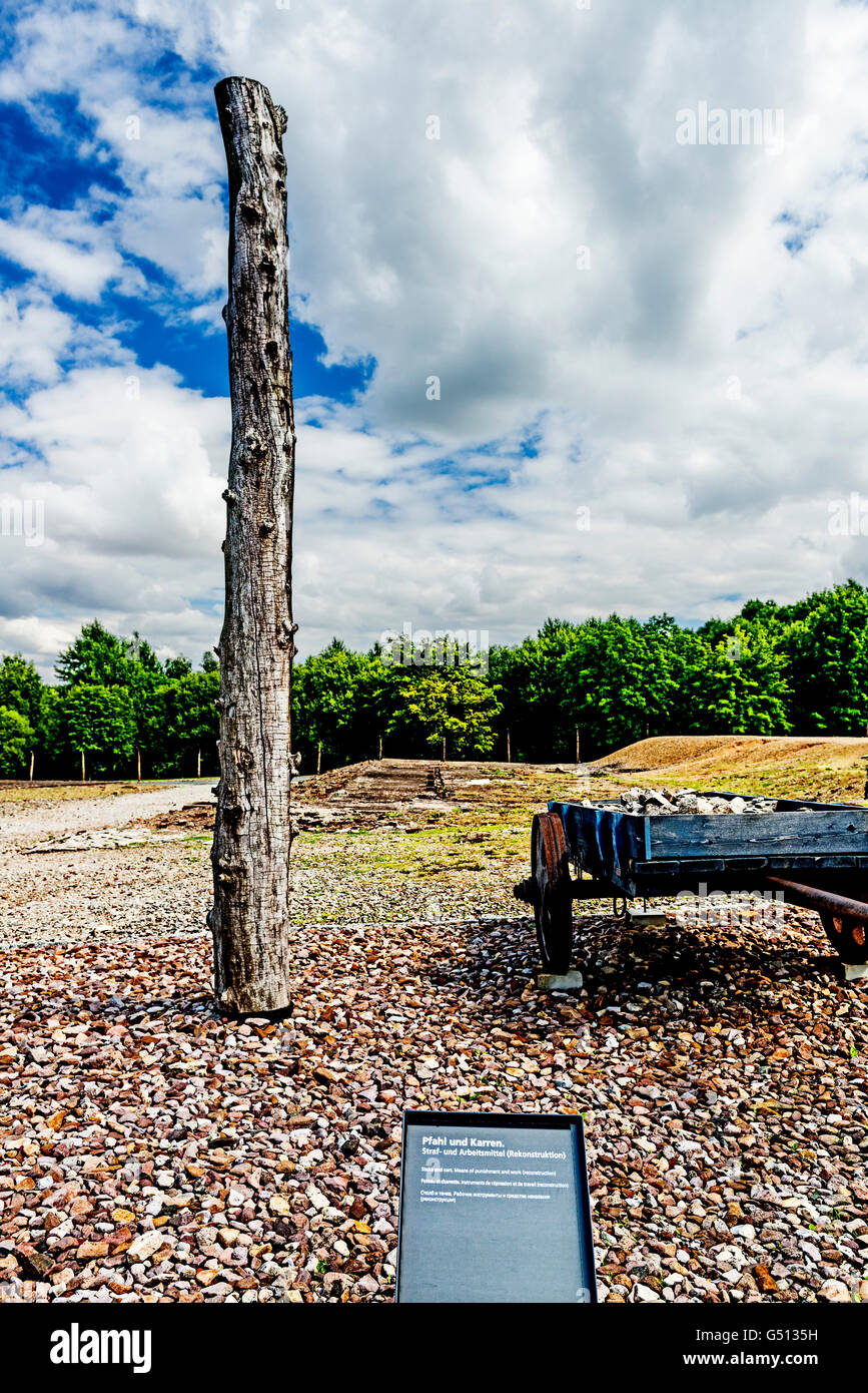 Le Camp de concentration de Buchenwald, près de Weimar ; Konzentrationslager Buchenwald Banque D'Images