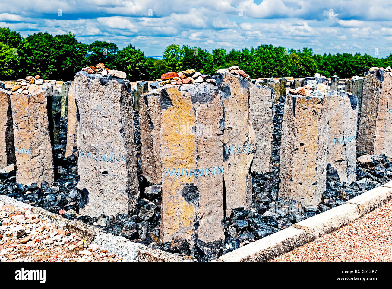 Le Camp de concentration de Buchenwald, près de Weimar ; Konzentrationslager Buchenwald Banque D'Images