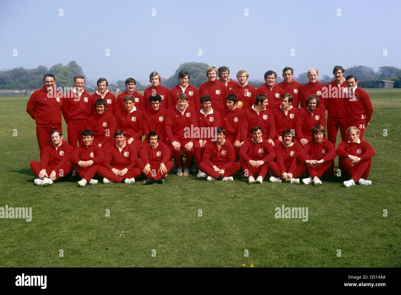Rugby Union - British & Irish Lions Squad 1971 Banque D'Images