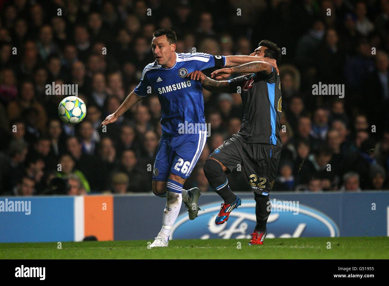 Football - Ligue des Champions - tour de 16 - deuxième manche - Chelsea v Napoli - Stamford Bridge Banque D'Images