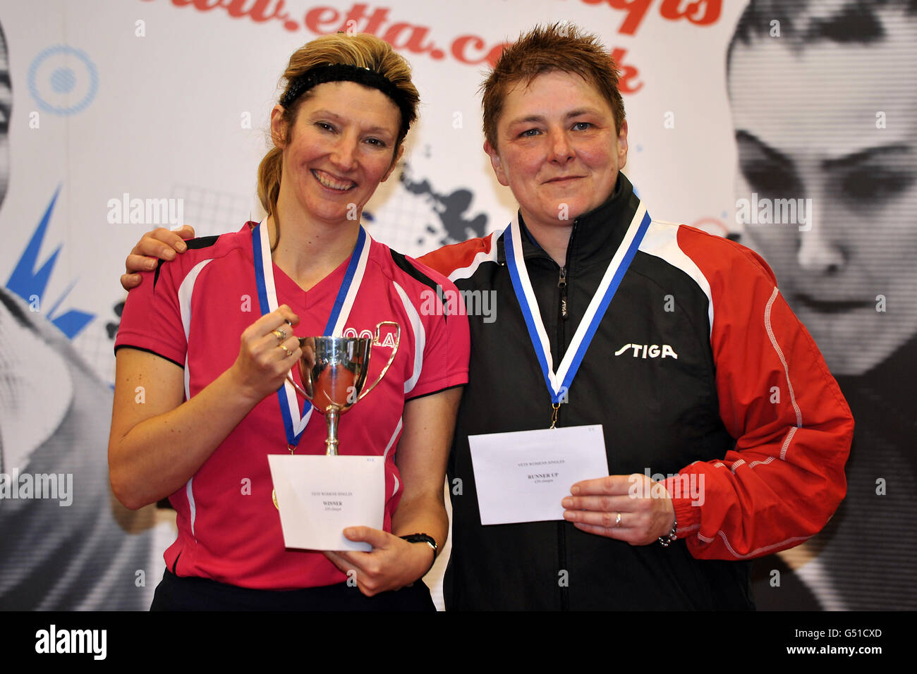 Michele Reeves (à gauche) célèbre en même temps la victoire du titre d ...
