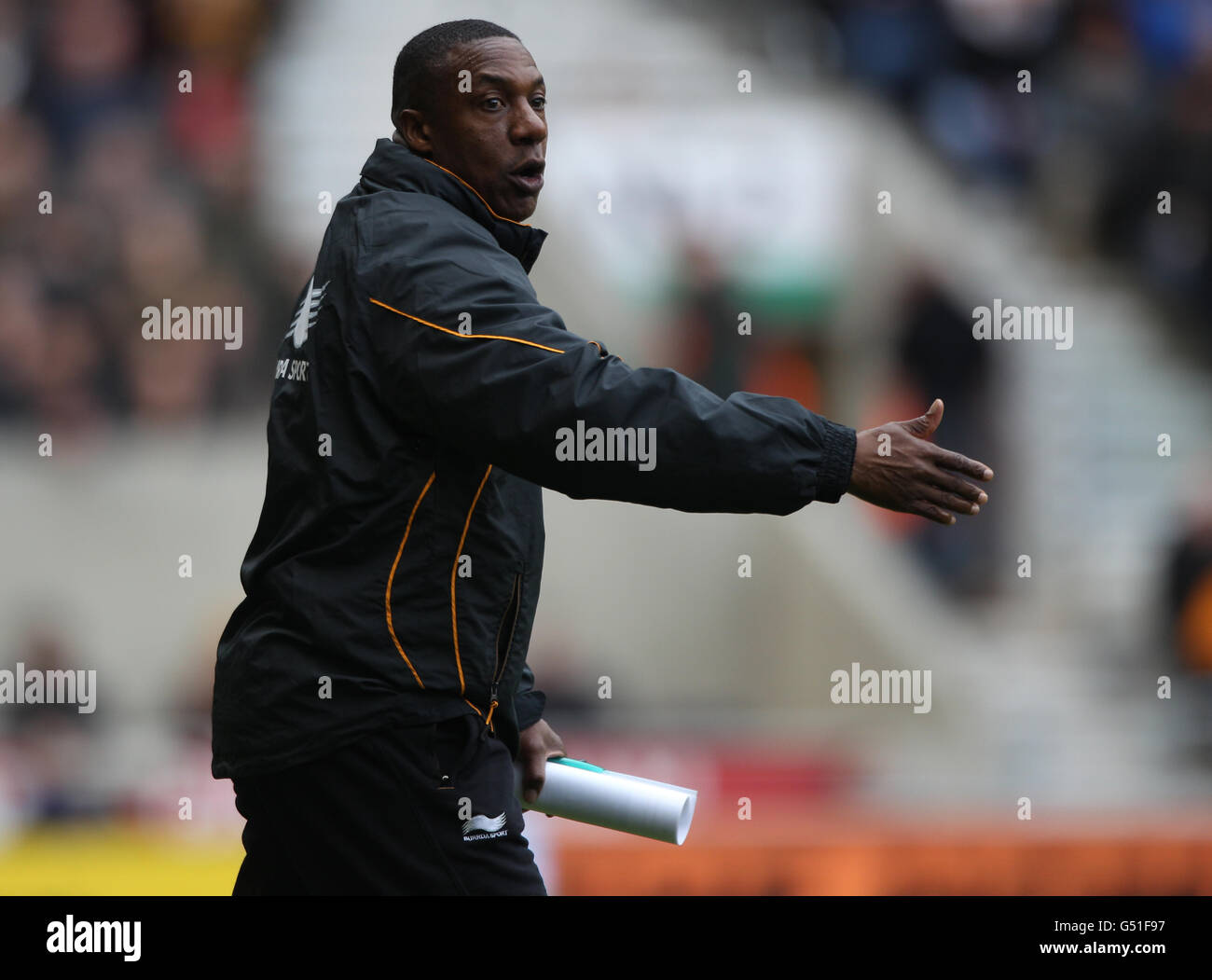 Football - Barclays Premier League - Wolverhampton Wanderers / Blackburn Rovers - Molineux Stadium.Le Manager de Wolverhampton Wanderers Terry Connor lors du match de la Barclays Premier League au Molineux, Wolverhampton. Banque D'Images