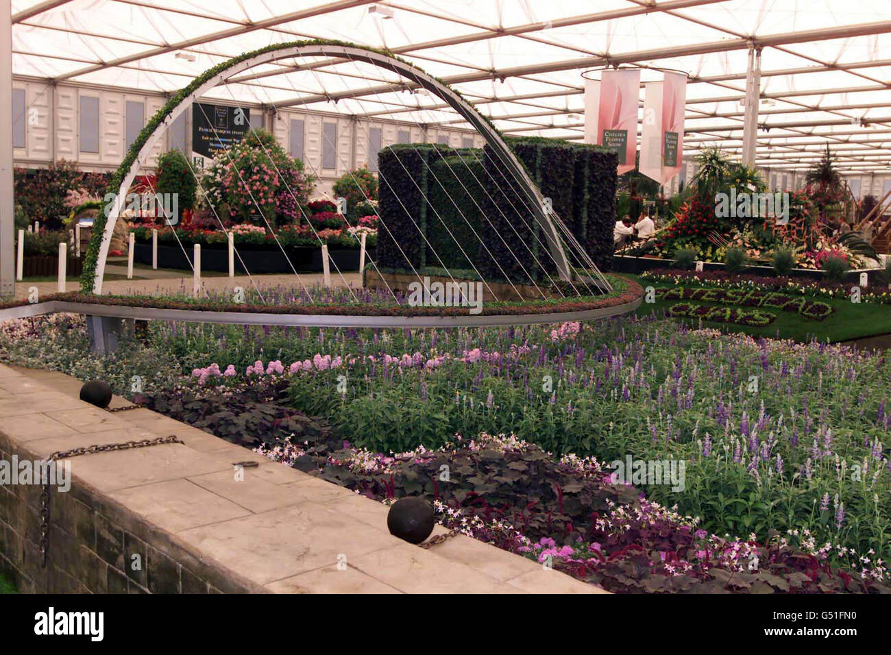 Chelsea Flower Gateshead Bridge Banque D'Images