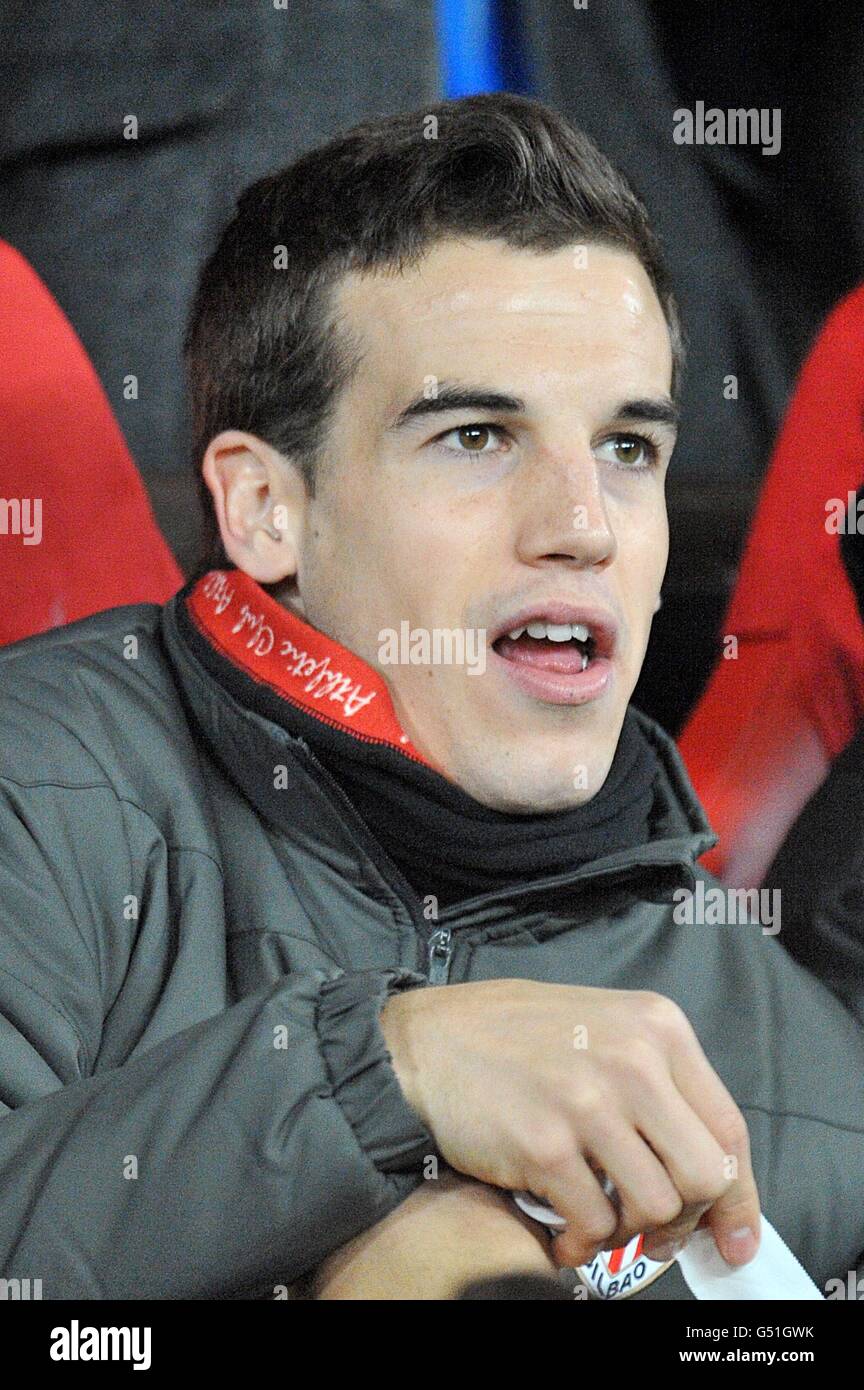 Football - UEFA Europa League - Round de 16 - First Leg - Manchester United / Athletic Bilbao - Old Trafford.Soto Inigo Perez, Athlétique Bilbao Banque D'Images