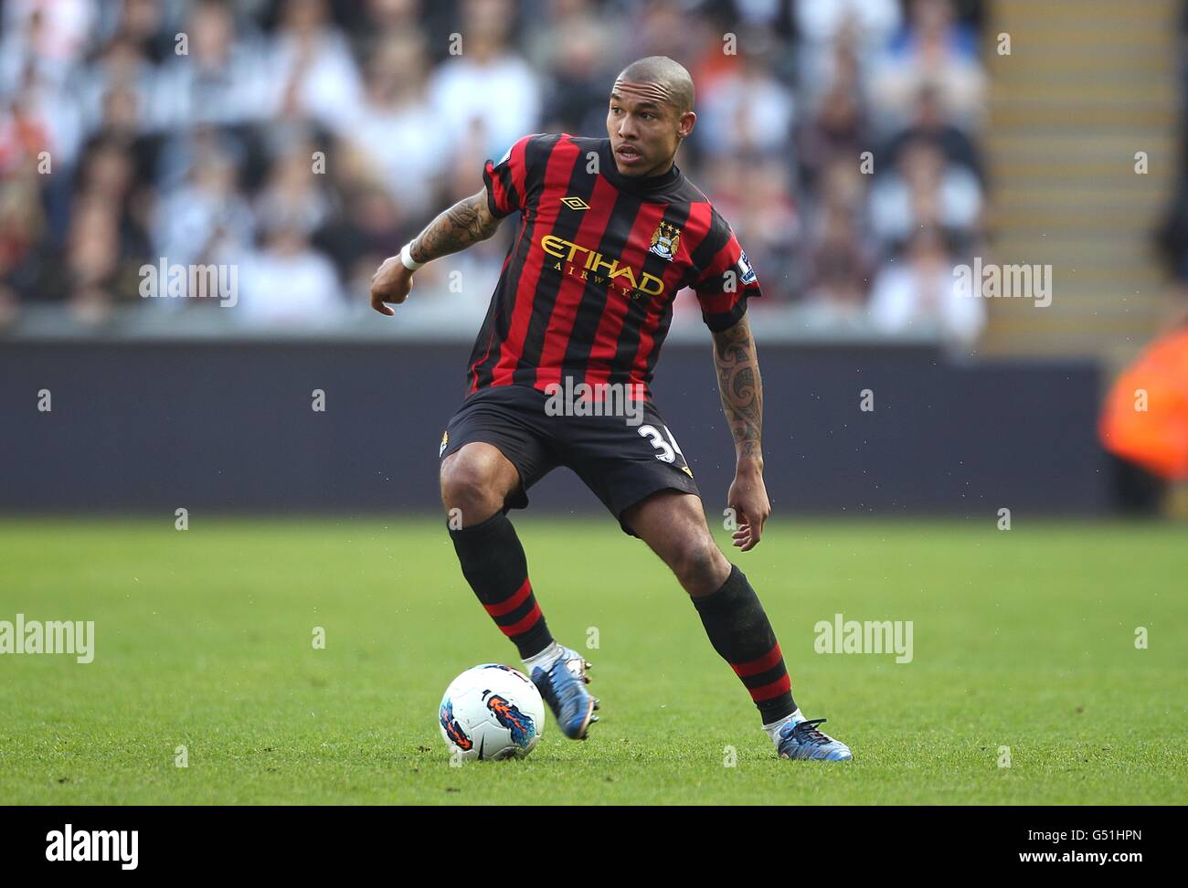 Football - Barclays Premier League - Swansea City / Manchester City - Liberty Stadium.Nigel de Jong, Manchester City Banque D'Images