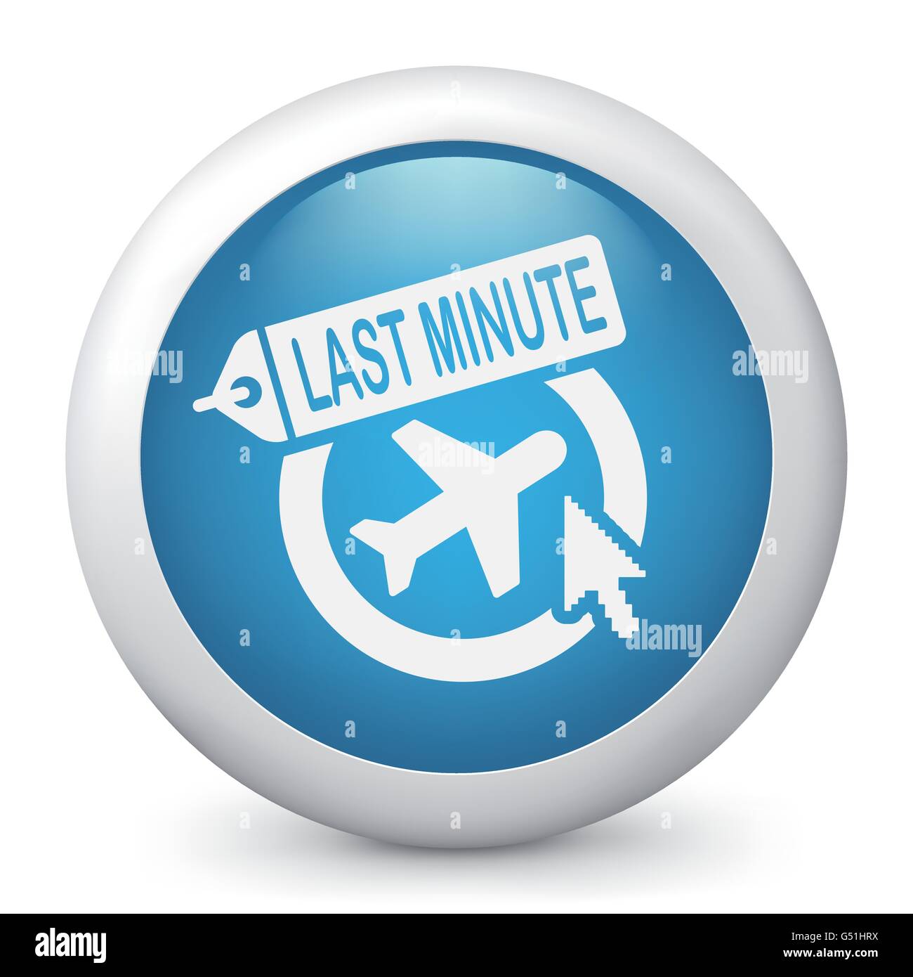 Illustration de Last minute airline icône de lien Illustration de Vecteur