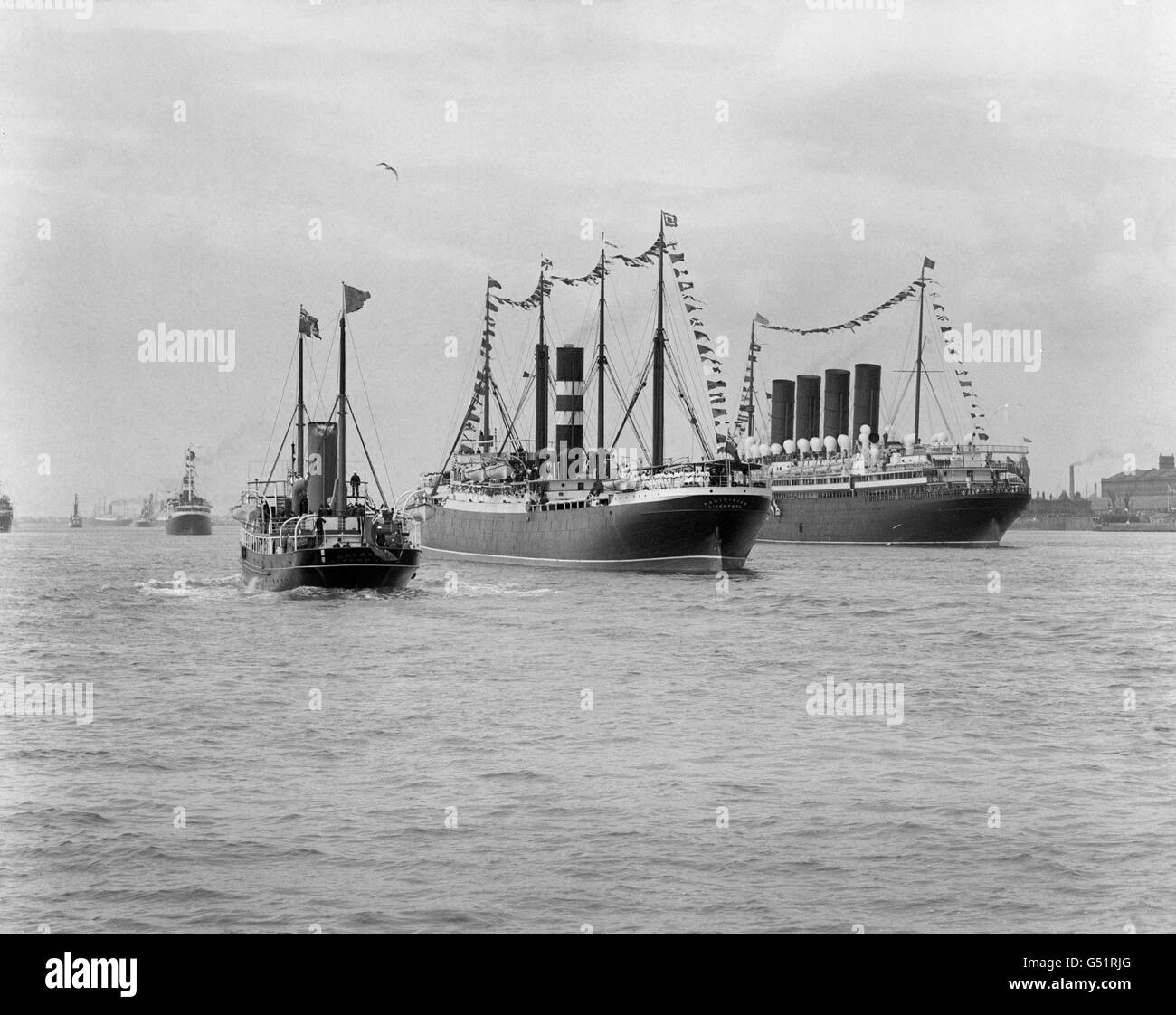 Transports - Paquebot - RMS Mauretania - Liverpool Banque D'Images