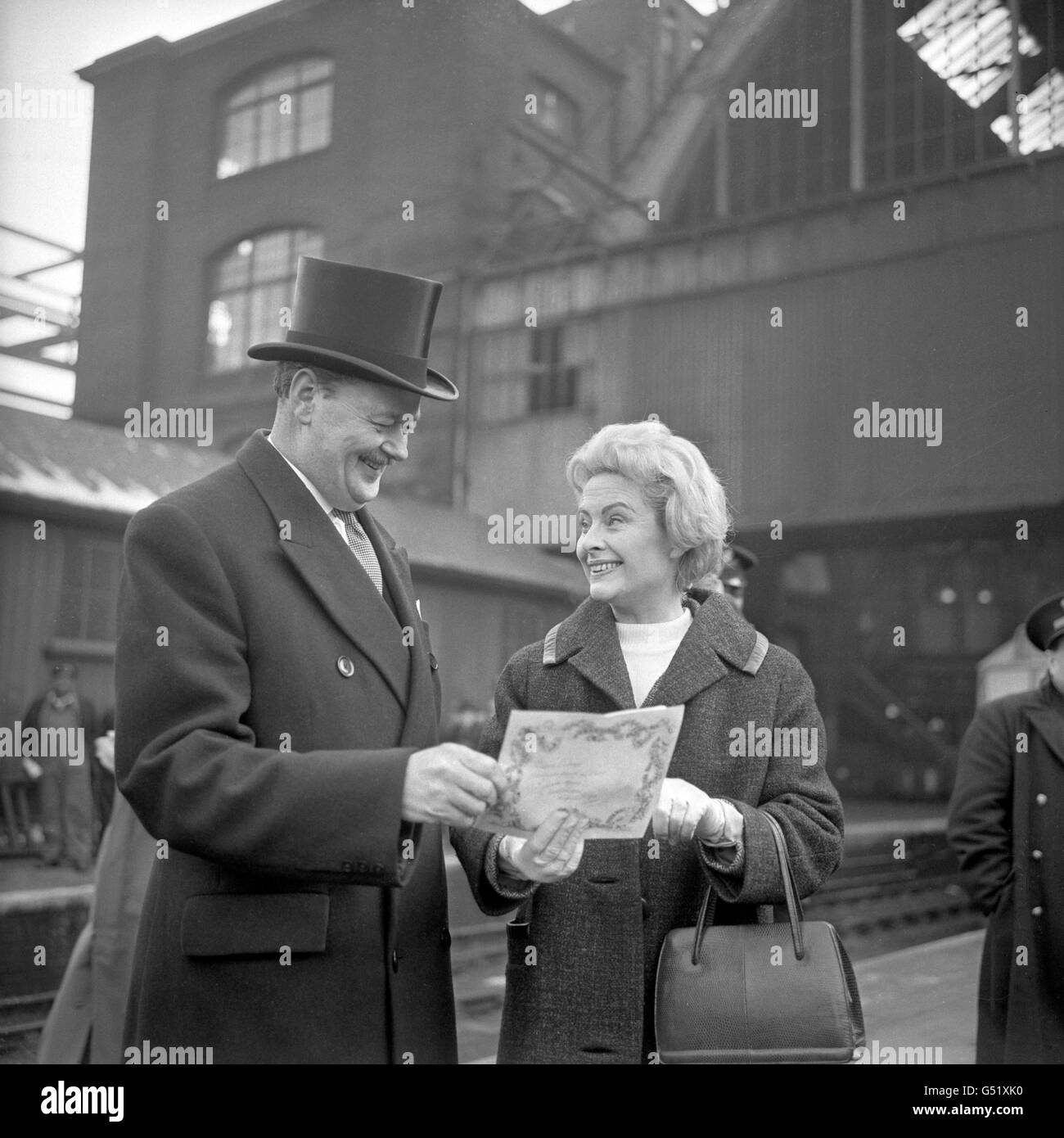 Transports - Ferroviaire - locomotives à vapeur - The Flying Scotsman - King's Cross Station, London Banque D'Images
