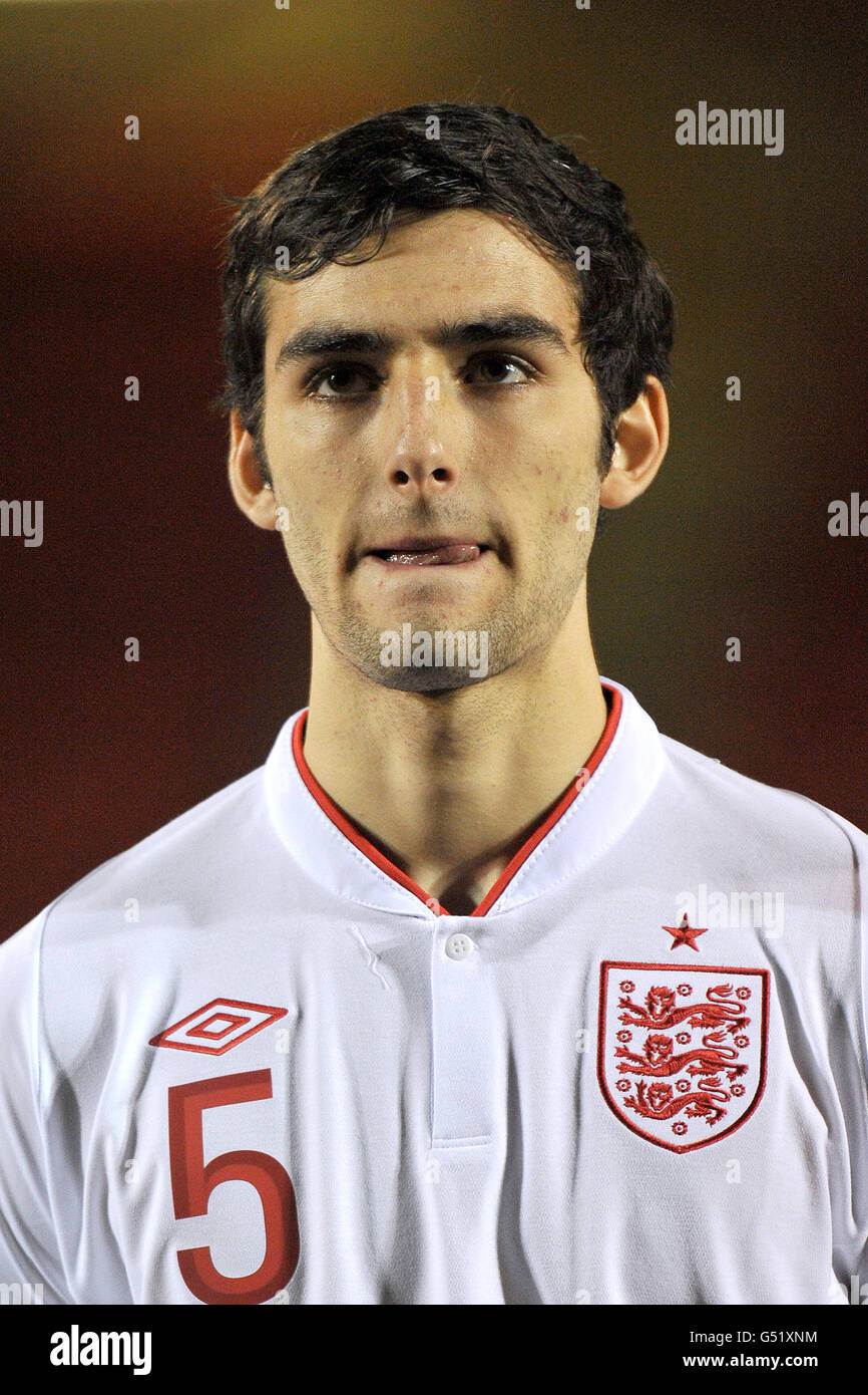 Football - U18 International - Angleterre / Pologne - Gresty Road. Adam Jackson, Angleterre Banque D'Images