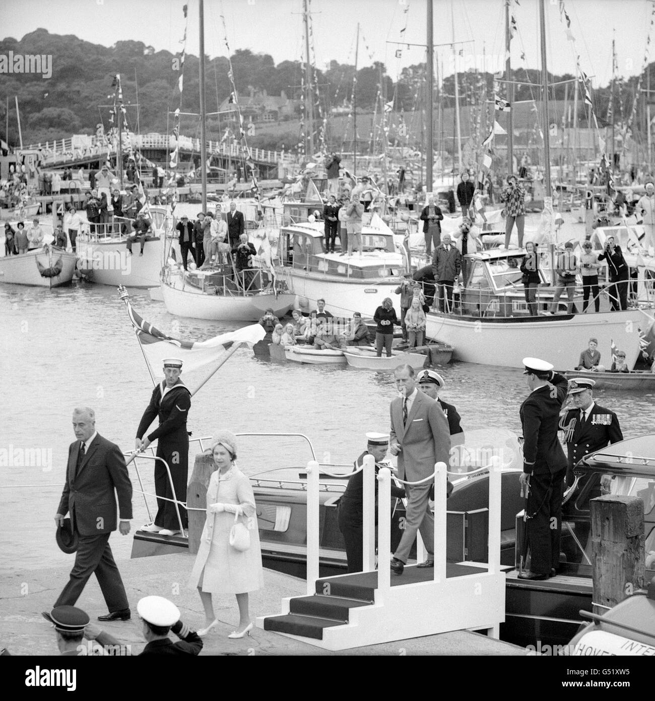 Image - La reine Elizabeth II - Île de Wight Banque D'Images