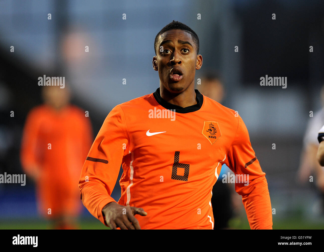 Football - UEFA European Under 21 Championship 2013 - Groupe dix - Ecosse / Hollande - St Mirren Park. Leroy Fer, pays-Bas Banque D'Images